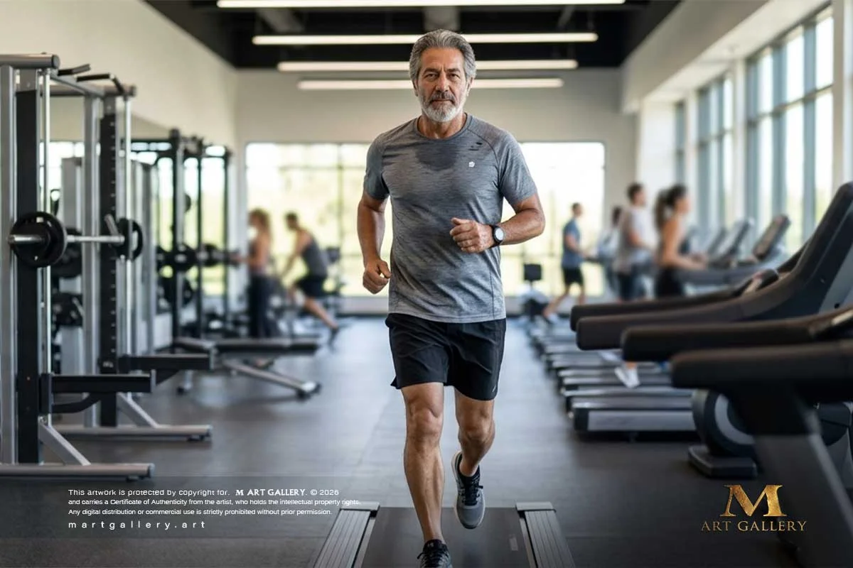 Embodying a harmonious balance of mind and body, Eyad Sharawe maintains his creative clarity through a disciplined wellness routine.