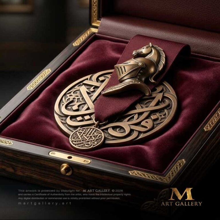 The Knight Class Medal of Cultural and Artistic Merit In recognition of his contributions to contemporary calligraphic sculpture