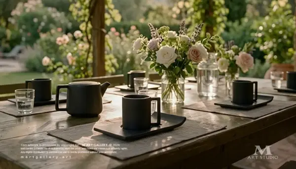 Obsidian Silent-Tea set